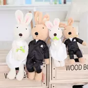 Bán chạy nhất sáng tạo phim hoạt hình thỏ vỡ KGCM búp bê PP chưa quyết định một cặp đồ chơi vải sang trọng màu trắng