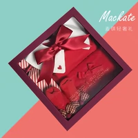 Детский красный комплект, праздничнная детская подарочная коробка для девочек, популярно в интернете, подарок на день рождения