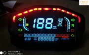 Xe máy Ducati trần xe sửa đổi màu LCD LCD tốc độ điều chỉnh 1-6 tốc độ nước nhiệt độ dầu - Power Meter