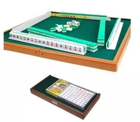 Реальная резьба Мини Маджонг 15 мм#实 实 实 Mini Mahjong Card со столовой линейкой