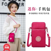Túi xách điện thoại di động nữ đeo vai Messenger phiên bản tiếng Hàn mới của túi mini mùa hè túi đeo cổ tay treo ví tiền xu dọc - Túi điện thoại
