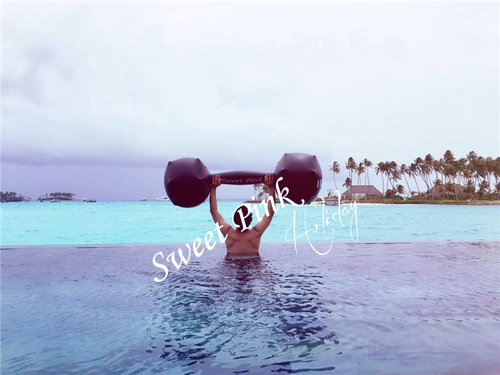 Большие надувные гантели, плавательный круг для плавания, водное снаряжение, популярно в интернете