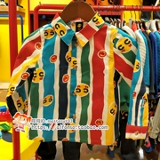 Bây giờ quần áo trẻ em Hàn Quốc clan-c2019 mua trong nước cc mua áo sơ mi nam và nữ dài tay C924Y111 - Áo sơ mi