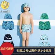Quần áo trẻ em Anna đích thực 2018 hè Bộ đồ bơi bé trai JB827560