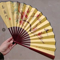 10 -INCH Складной вентилятор Xiying Gate Fan Fan Fina Wind Craft Daily Silk Fan Classical Plum Fan Fan