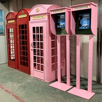 Ретро розовый телефон, украшение, вывеска, реквизит, популярно в интернете