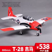 FMS 800MM Mini T28 Trojan Red World War II Giống như một máy bay mô hình thực sự Máy bay mô hình điều khiển từ xa điện tử - Mô hình máy bay / Xe & mô hình tàu / Người lính mô hình / Drone