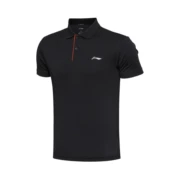 Li Ning LINING áo sơ mi nam tay ngắn mùa hè đào tạo quần áo thể thao thoáng khí APLM159-1 - Áo polo thể thao