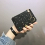 2018 phiên bản tiếng Hàn mới của ví nữ ngắn đoạn in sequin hoang dã mini ví nữ gói thẻ ví tiền xu ví da nam