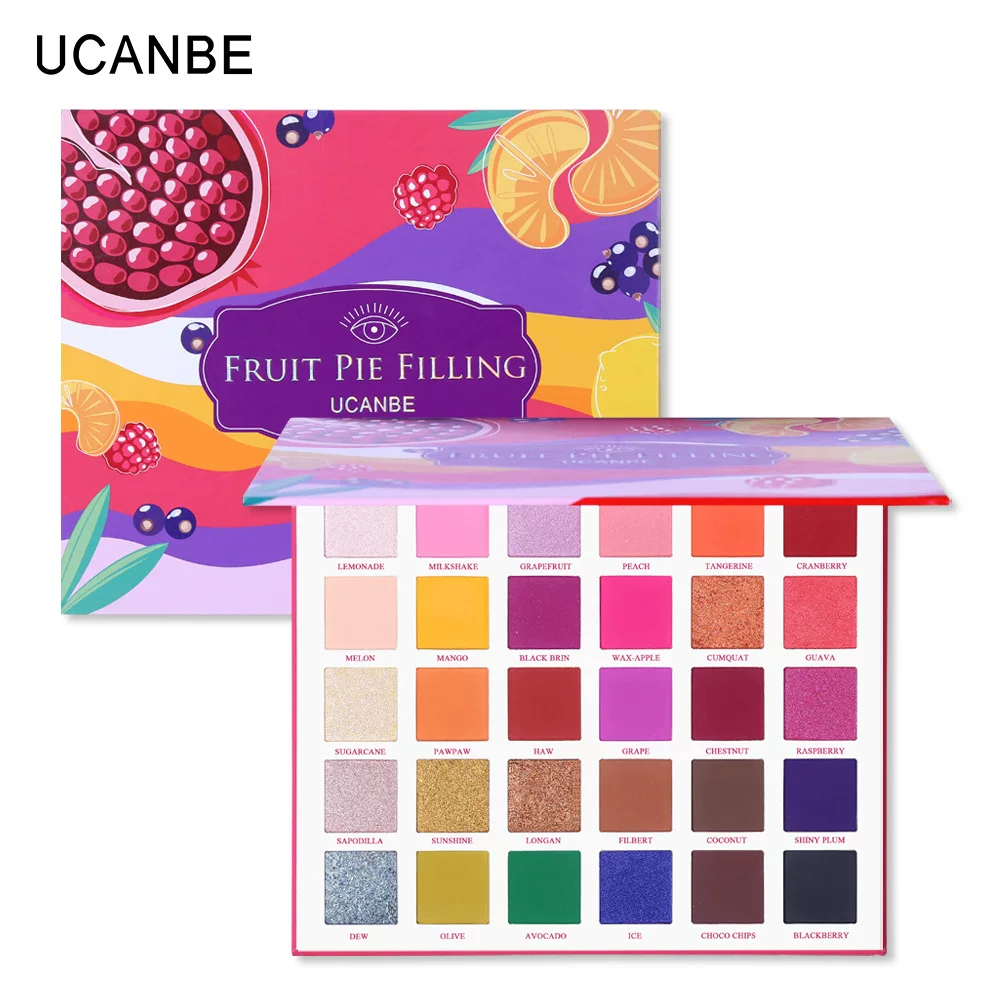 Палетка теней (UCANBE) Fruit Pie Filling — 30 оттенков, 45 г (1,5 г × 30)