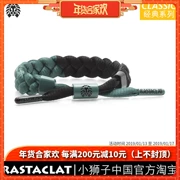 RASTACLAT chính thức chuỗi sư tử nhỏ hai màu đích thực CLAY XANH vòng tay ren đen và xanh cổ điển