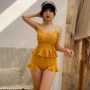 Áo tắm nữ 2019 mới phiên bản Hàn Quốc của bộ bikini gợi cảm bikini khoe bụng bầu nóng bỏng áo tắm nữ - Bikinis đồ bơi nữ dạng quần cạp cao