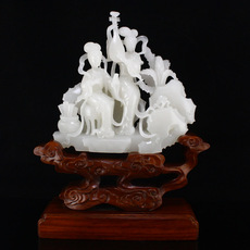 Подставка для пера 一口价 新疆和田白玉 古玉