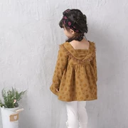 Những cô gái khác mùa xuân trắng mới Quần áo trẻ em Hàn Quốc váy cotton trẻ em váy vàng váy mùa thu 5029 - Khác