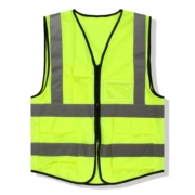 Áo vest nhiều túi phản quang khẩu hiệu tùy chỉnh overalls mùa xuân và mùa thu làm sạch đường giao thông - Áo thể thao