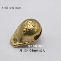 Тибетский стиль Len Yan Mantra Copper Bell ND1052 большой утолщающий чистый медный колокольчик бронза