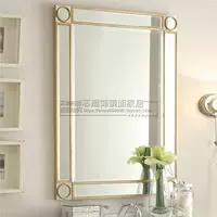 Зеркало в стиле европейского зеркала мягкая заправка, зеркало туалетное зеркало, зеркало зеркало зеркало зеркало зеркало зеркало, зеркальное зеркало, настройка зеркала