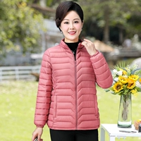 Осенняя куртка, легкая и тонкая короткая одежда для матери, демисезонный пуховик, для среднего возраста