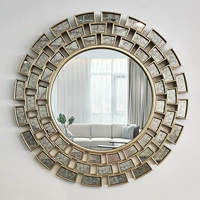 Европейское стиль нео -классическое мягкое зеркальное зеркальное зеркальное зеркальное зеркальное зеркало зеркало зеркало зеркало зеркало зеркало зеркальное зеркальное зеркальное зал Фоновое зеркало стены
