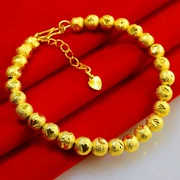 Golden Pig Transfer Sand Gold Trang sức Hàn Quốc Ladies Bracelet Trang sức Chuyển hạt Bracelet Vòng đeo tay giả vàng không phai - Vòng đeo tay Cuff