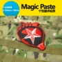 Red Shield Armband Black Shield Armband Magic Sticker Nhãn dán cá nhân ngoài trời Epaulettes Badge Armband Ba lô Sticker miếng dán vải quần áo