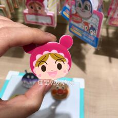 Зажим для бумаги 现货日本进口面包超人博物馆限定款儿童可爱夹子背面带吸铁石 Anpanman