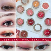 Màu sắc thần tiên! Màu cam đơn sắc Eye Shadow g99 Nàng tiên cá Ji G44 Matte Pumpkin Wine Red Flash G33 Pearlescent - Bóng mắt