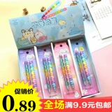 Мультяшный съемный конструктор для карандашей, милые канцтовары для школьников, подарок на день рождения