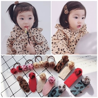 Hàn Quốc trẻ em phụ kiện tóc bé kẹp tóc bé BB clip da báo cô gái công chúa vương miện headband tóc vòng đầu dây kẹp tóc con bướm