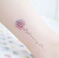 Оригинальные водостойкие тату наклейки с розой в составе, ручная роспись, в цветочек, Южная Корея