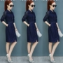 Áo dài hồi tưởng của Đài Loan sợi Trung Quốc thương hiệu phụ nữ trung niên mùa xuân và mùa thu váy dài Wang Xiaoyan lụa 2019 - Váy eo cao đầm đắp chéo cột eo