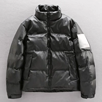 Зимняя полиуретановая куртка, трендовый пуховик, увеличенная толщина, в корейском стиле, оверсайз