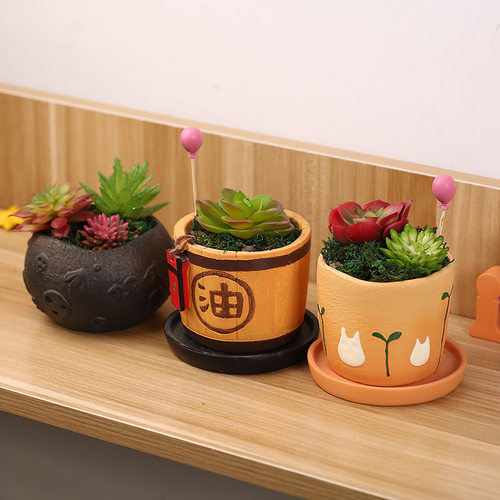 龙猫花盆装饰价格 龙猫花盆装饰图片 星期三