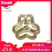 Ngày 8 tháng 3 Quà tặng Liên đoàn nữ logo trâm cài rhinestone trâm phù hiệu Liên đoàn phụ nữ được đặt hàng