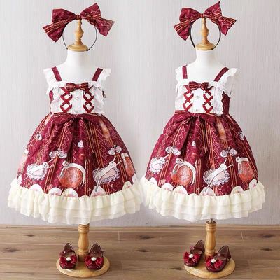taobao agent Genuine summer children's dress, set girl's, Lolita style
