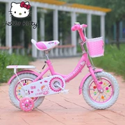 Xe đẩy trẻ em Hello Kitty chính hãng 2-3-5-6 tuổi mới xe đạp nữ 12 14 16 18 Xe đẩy trẻ em 20 inch - Con lăn trượt patinet / trẻ em
