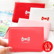 Gói thẻ đa chức năng Vị trí nhiều thẻ của phụ nữ Hàn Quốc dễ thương đơn giản siêu mỏng cá tính dung lượng lớn Gói thẻ ngân hàng nhỏ
