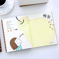 Милый ретро ноутбук, мультяшная книга с картинками, канцтовары, Южная Корея, в корейском стиле, ручная роспись