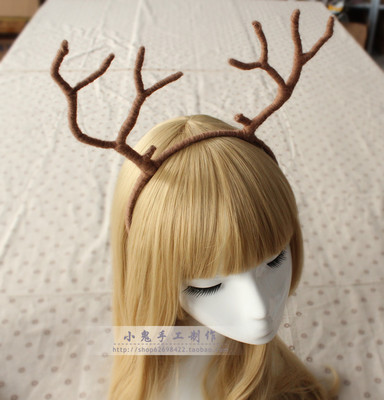 taobao agent Christmas headband, hair accessory, cosplay, flowered