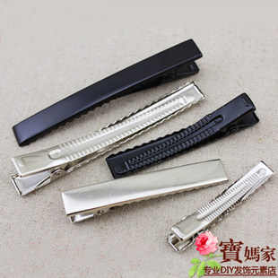 Baomajia thickened square clip duckbill clip crocodile clip one-word clip handmade DIY hairpin headdress accessories material