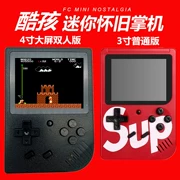 Cool game Sup máy trò chơi 4 inch màn hình lớn màu màn hình hoài cổ điển phiên bản đôi cầm tay retro Plus FC hộp trò chơi - Bảng điều khiển trò chơi di động