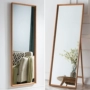 Gương gỗ Bắc Âu gương toàn thân sàn gương đơn giản nhà tường gương phòng ngủ phòng khách thay đồ gương lớn - Gương gương ghép trang trí