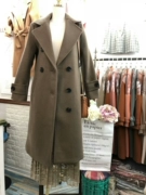 Áo khoác len dài đến đầu gối của phụ nữ Hàn Quốc mùa thu đông mới mặc áo len dài cỡ lớn - Áo Hàn Quốc