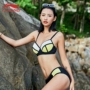 Li Ning Bikini ba mảnh ngực nhỏ ngực lớn tập hợp áo ba lỗ gợi cảm châu Âu và Mỹ nhỏ nước hoa bơi đồ tắm nữ