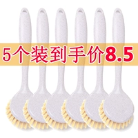 5 не -коконовая ладонь не придерживается масляной кухни с длинной ручкой для мытья горшка блюд для промывки склада, чистая кухня кухонная щетка горшка