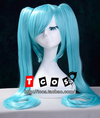 taobao agent TCOS V's COS wig Hatsune Miku COS Black Aquatic Blue Hatsune COS wig