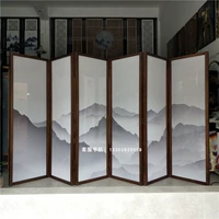 Vách ngăn phòng khách gấp di động đơn giản hiện đại gỗ rắn đơn giản trang trí khách sạn mới văn phòng Trung Quốc màn hình gập - Màn hình / Cửa sổ vách ngăn nhựa giả gỗ