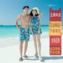 Phiên bản Hàn Quốc của cặp đôi đồ bơi một mảnh kiểu dáng bảo thủ mỏng che bụng phẳng nữ áo tắm nam thoải mái đi biển thoải mái - Vài đồ bơi đồ đôi đi biển cho nữ
