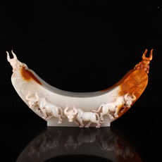 Подставка для пера 一口价4斤多 新疆和田玉 古玉