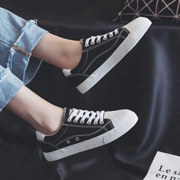 Xuân 2018 giày vải mới nữ 1992 giày sinh viên Hàn Quốc vỏ sò giày đầu giường Giày vải ulzzang - Plimsolls